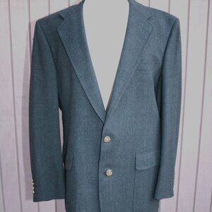 Hart Schaffner Marx Vintage Men's Blazer Size 42R Virgin Wool Tweed Two Button